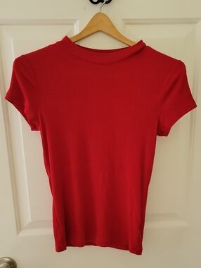 a new day Red Short-Sleeve Crewneck Tee